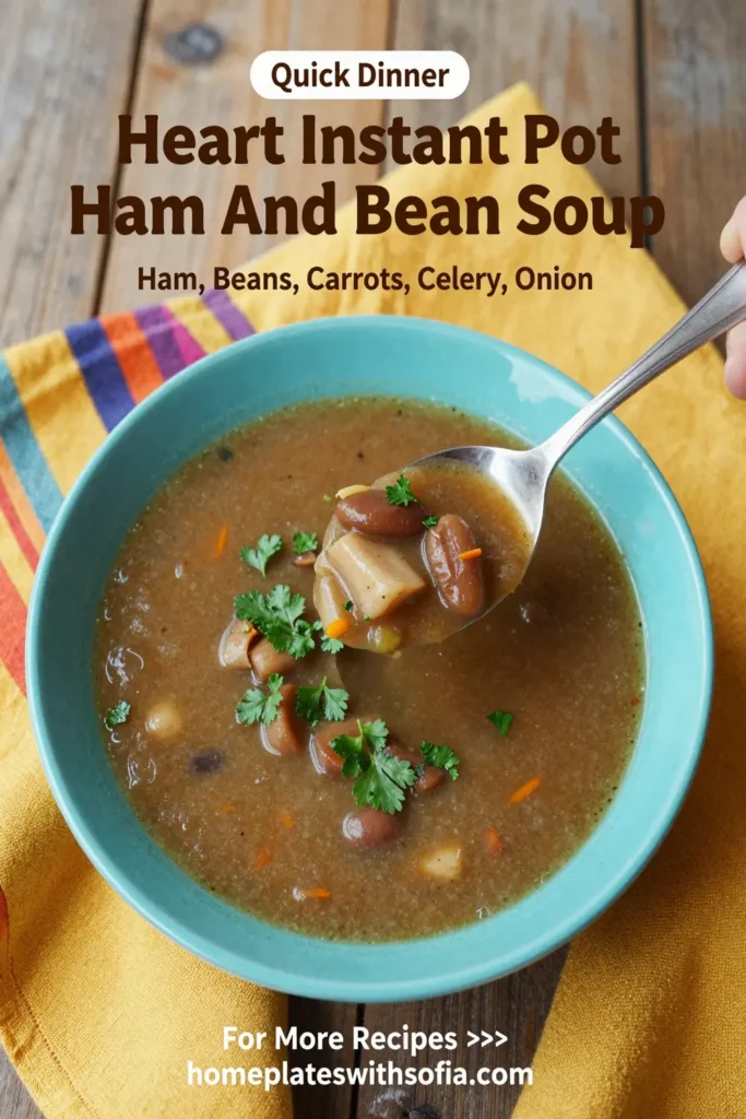 Hearty Instant Pot Ham And Bean Soup