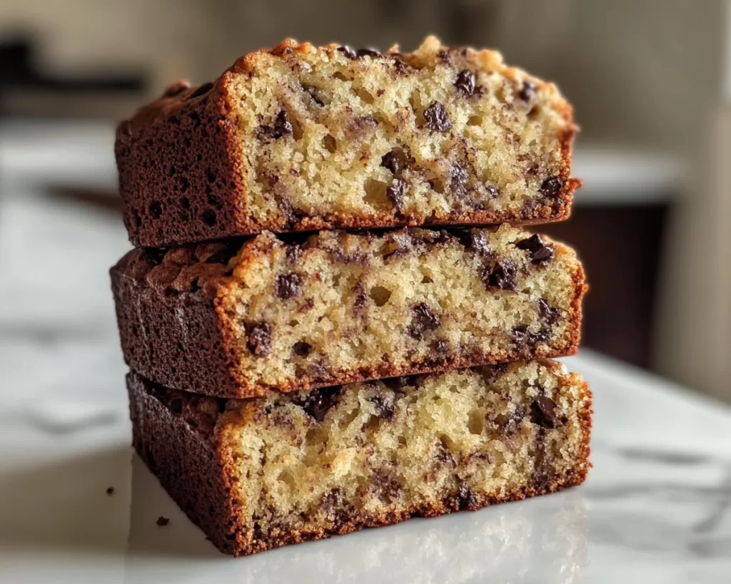Banana Bread Recipe: Salted Dark Chocolate Chip Banana Bread in 35 Minutes