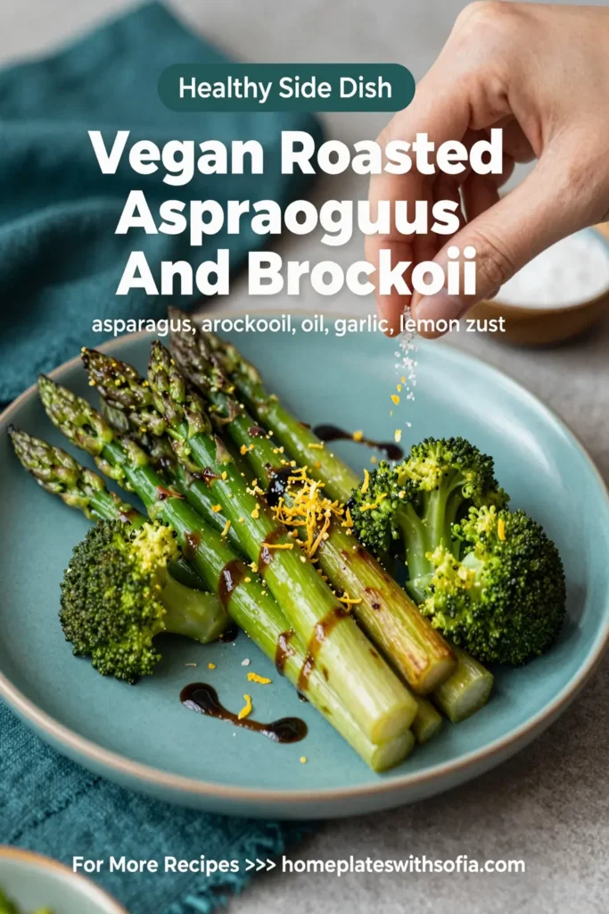 Vegan Roasted Asparagus And Broccoli