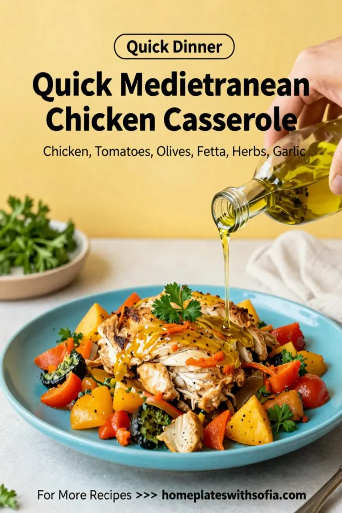 Quick Mediterranean Chicken Casserole