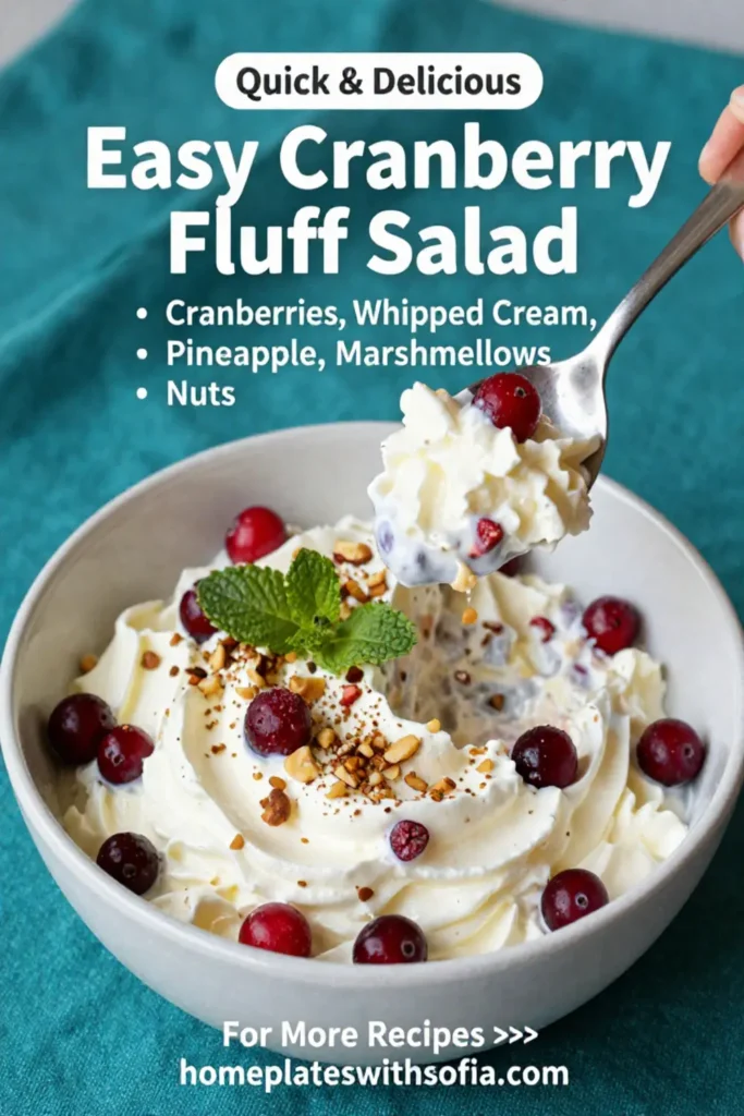 Easy Cranberry Fluff Salad