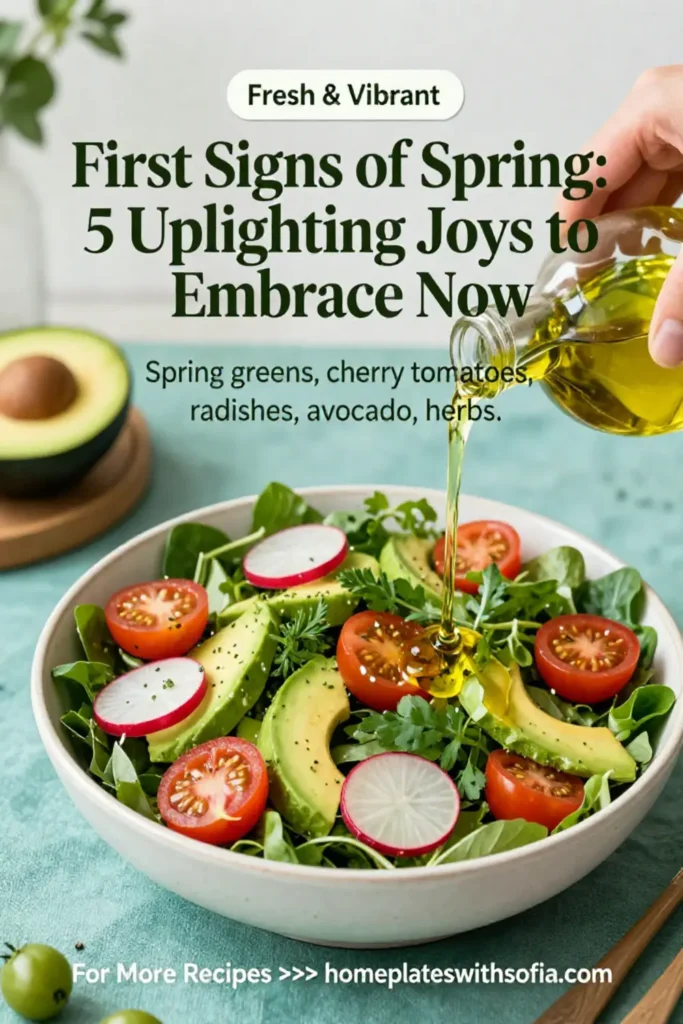 First Signs of Spring: 5 Uplifting Joys to Embrace Now