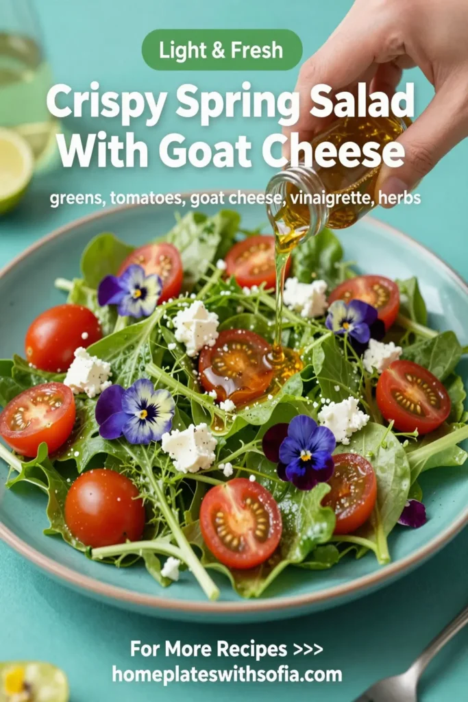 Crispy Spring Salad With Goat Cheese