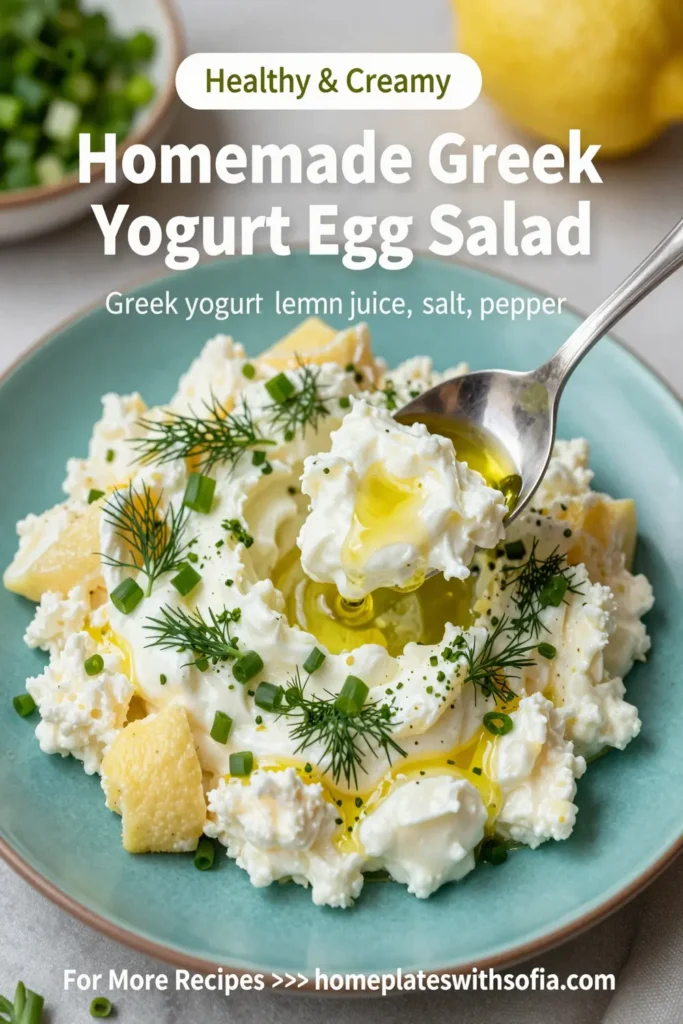 Homemade Greek Yogurt Egg Salad