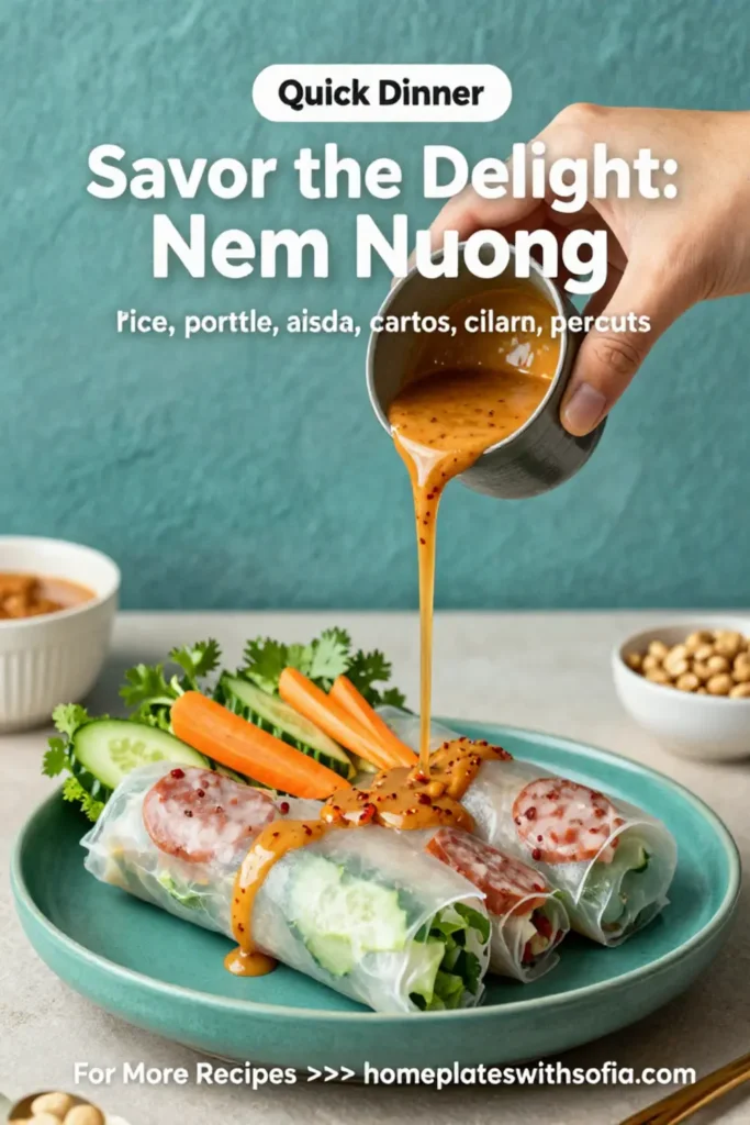 Savor the Delight: Nem Nuong Spring Rolls in 5 Easy Steps