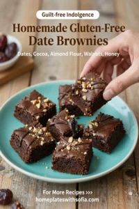 Homemade Gluten Free Date Brownies