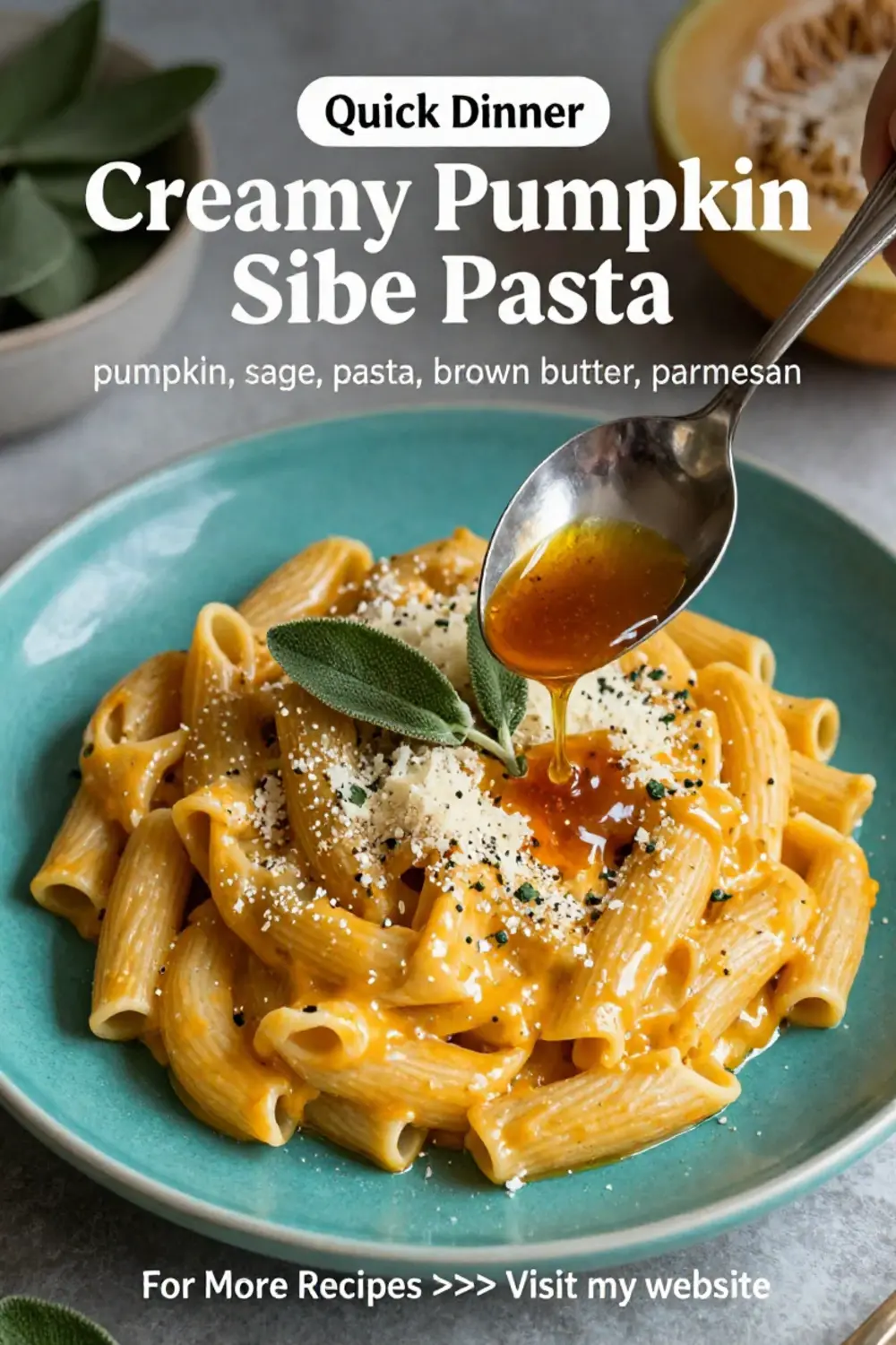 Dinner Recipes: Creamy Pumpkin Sage Pasta With Brown Butter in 25 Minutes