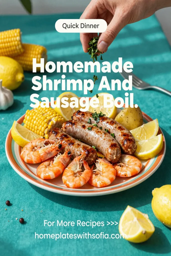 Homemade Shrimp And Sausage Boil