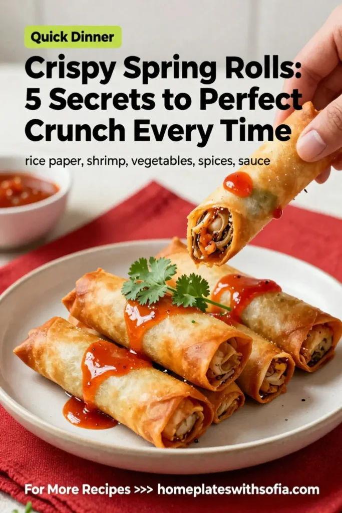 Crispy Spring Rolls: 5 Secrets to Perfect Crunch Every Time
