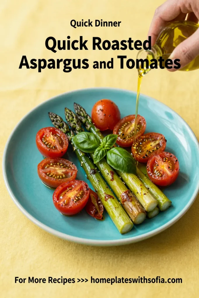 Quick Roasted Asparagus And Tomatoes