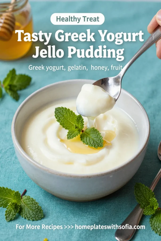 Tasty Greek Yogurt Jello Pudding