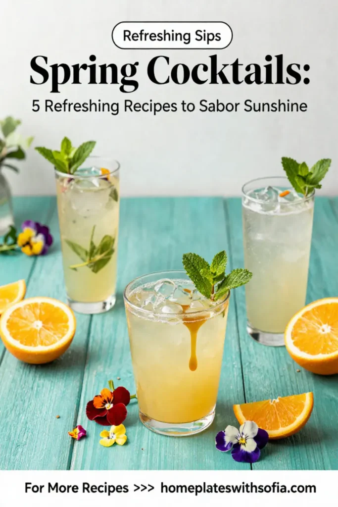 Spring Cocktails: 5 Refreshing Recipes to Savor Sunshine