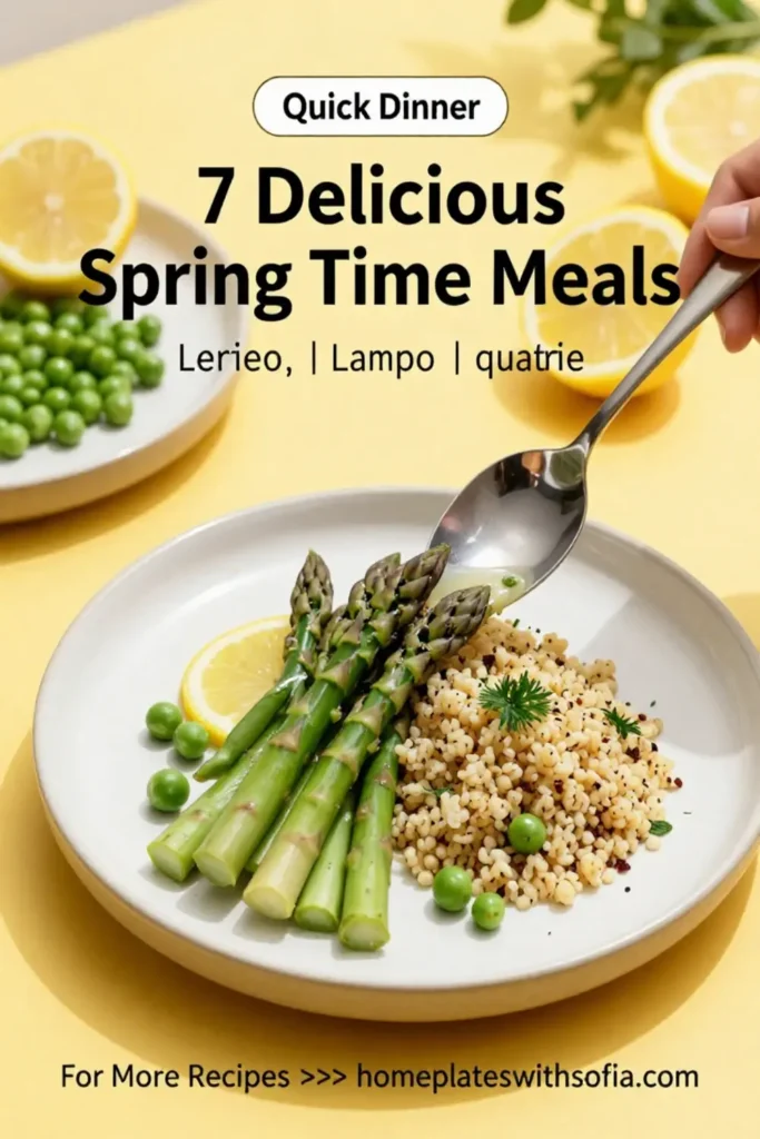 7 Delicious Spring Time Meals Dinners to Savor