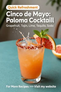 Cinco de Mayo: Paloma Cocktail With Grapefruit and Tajin Rim in 10 Minutes