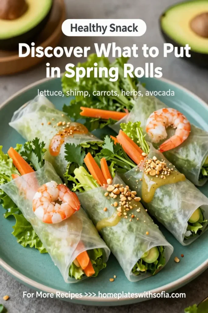 Discover What to Put in Spring Rolls: 7 Fresh Ingredients to Elevate Your Snack Game