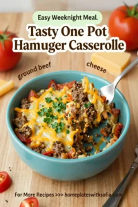 Tasty One Pot Hamburger Casserole