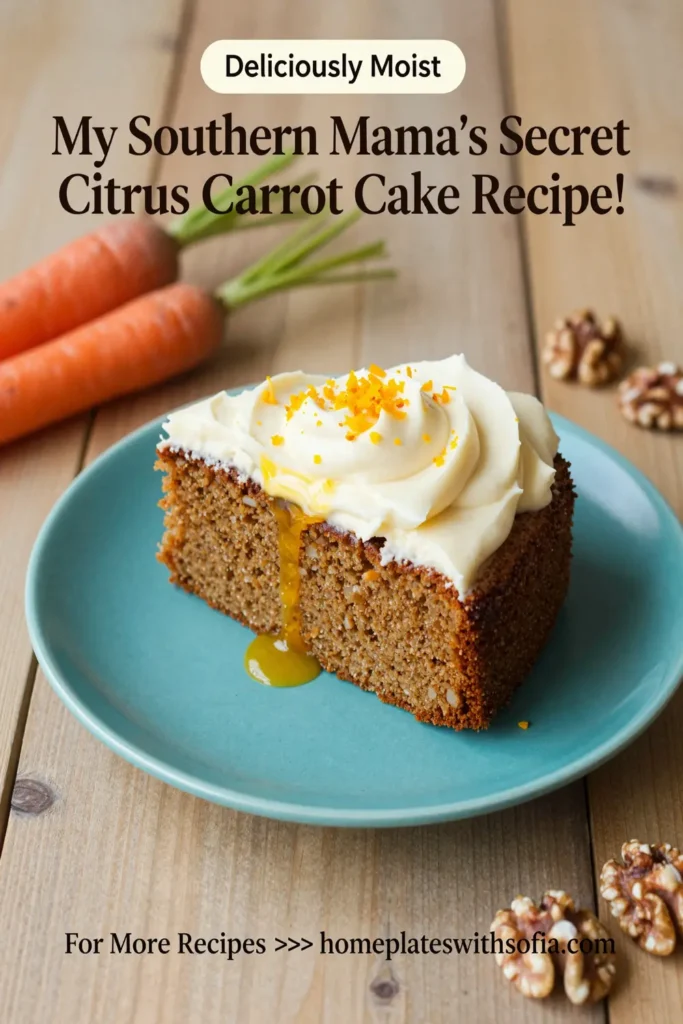 My Southern Mama'S Secret Citrus Carrot Cake Recipe!