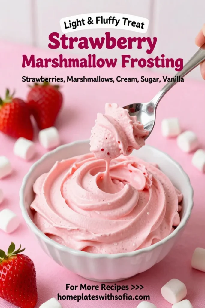 Strawberry Marshmallow Frosting