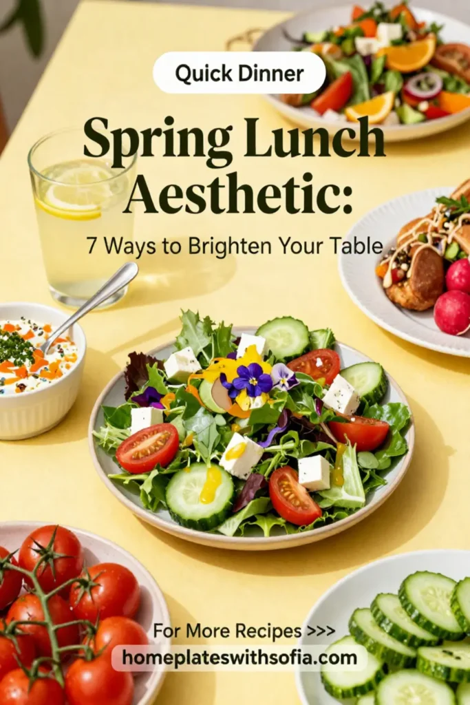 Spring Lunch Aesthetic: 7 Ways to Brighten Your Table