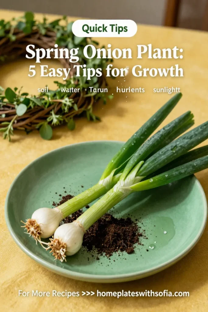 Spring Onion Plant: 5 Easy Tips for Thriving Growth