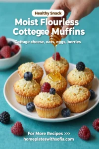Moist Flourless Cottage Cheese Muffins