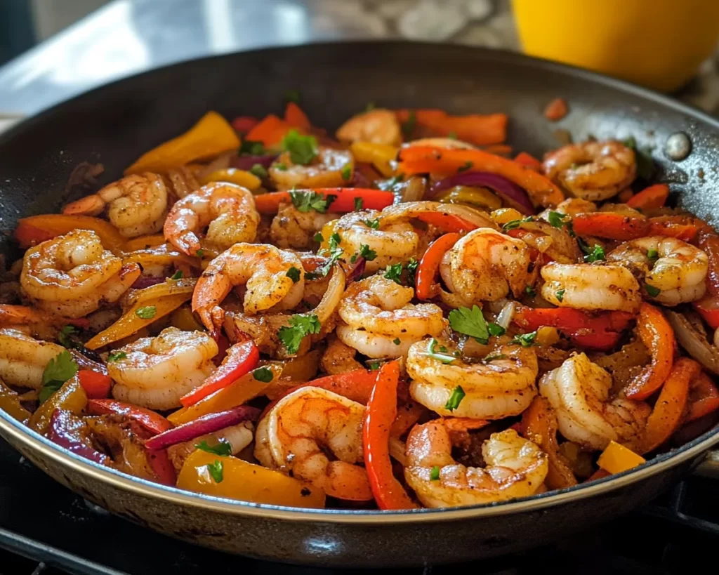 Easy Recipes: One Pan Shrimp Fajitas With Bell Peppers in 20 Minutes