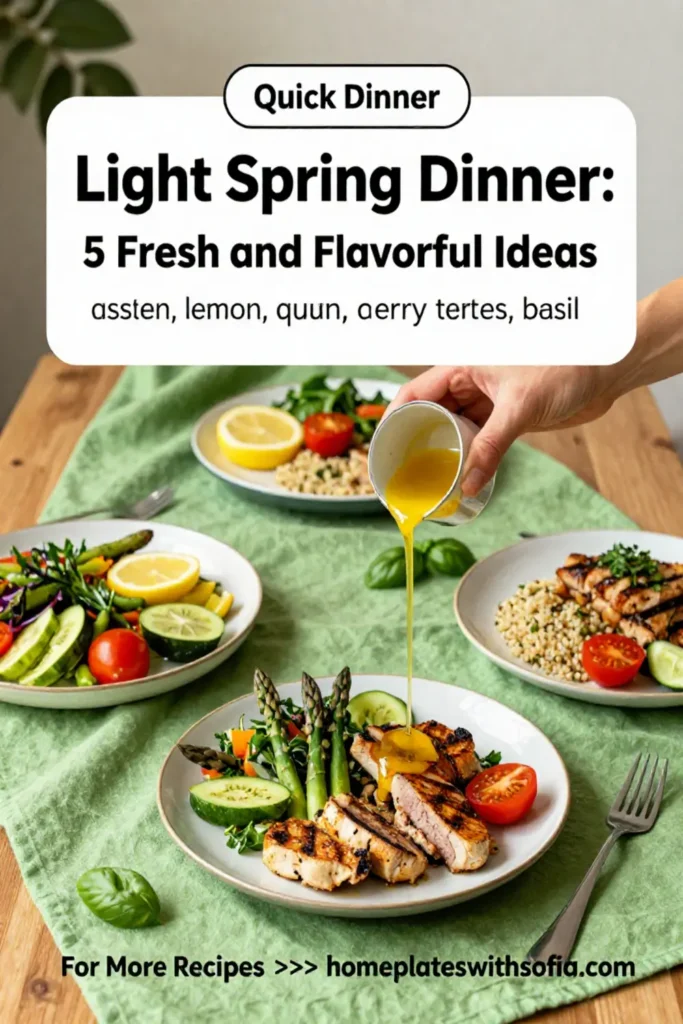 Light Spring Dinner Recipes: 5 Fresh and Flavorful Ideas