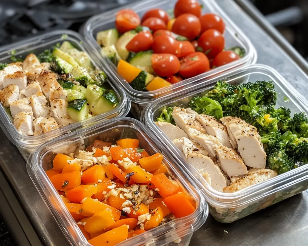 Lunch Ideas: Meal Prep Chicken and Veggie Protein Bowls in 20 Minutes