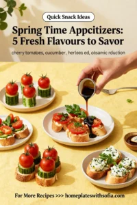 Spring Time Appetizers: 5 Fresh Flavors to Savor