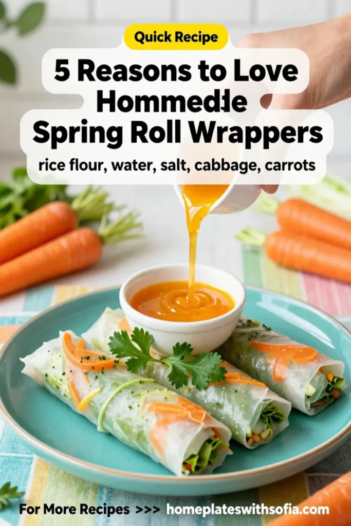 5 Reasons to Love Homemade Spring Roll Wrappers