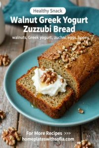 Walnut Greek Yogurt Zucchini Bread