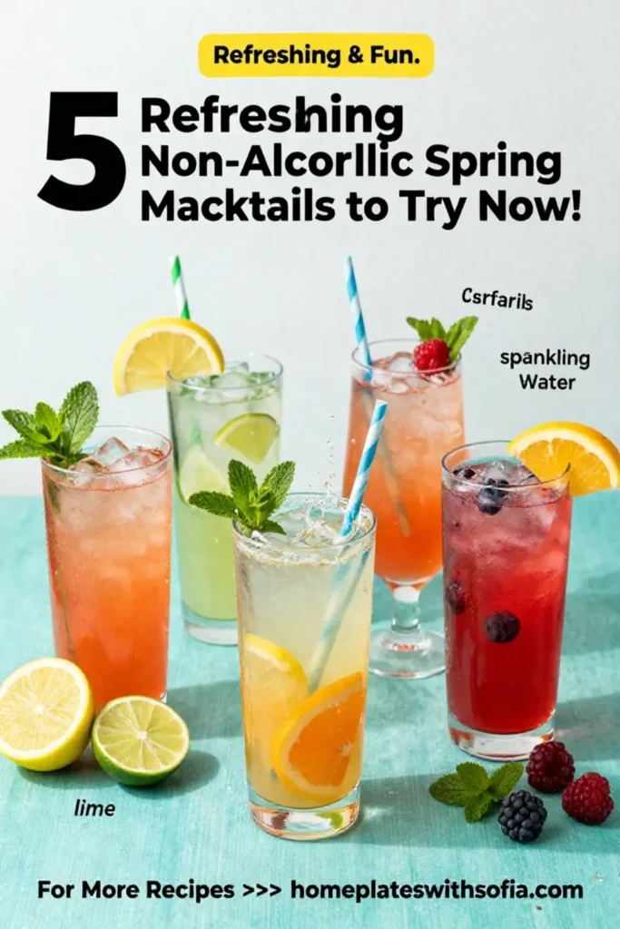 5 Refreshing Non-Alcoholic Spring Mocktails to Try Now!