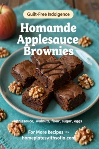 Homemade Applesauce Brownies
