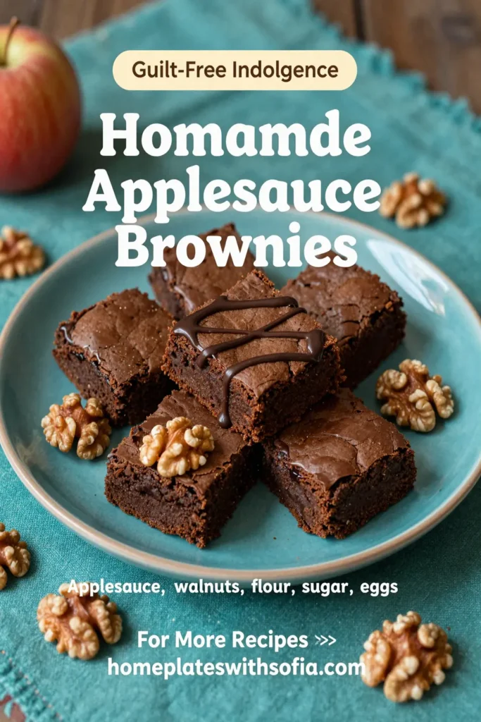 Homemade Applesauce Brownies