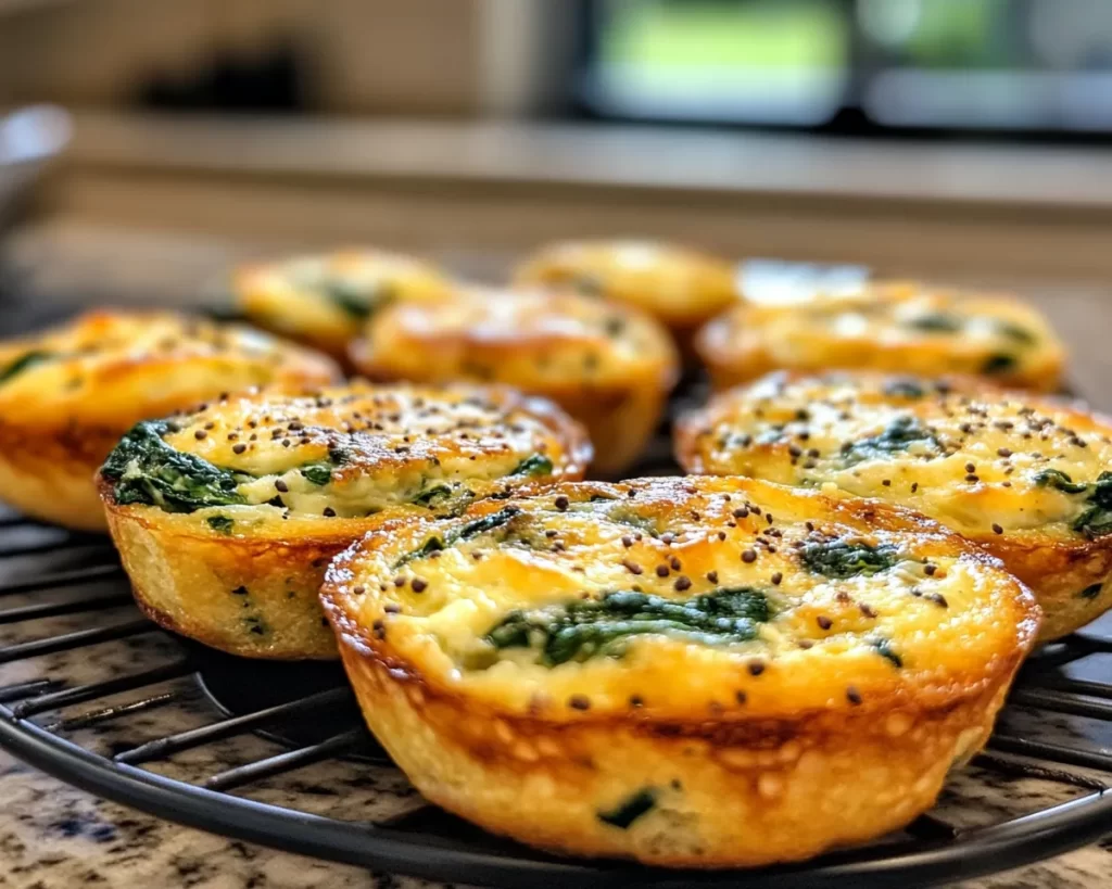 Breakfast Ideas: Spinach Feta Egg White Breakfast Muffins in 20 Minutes