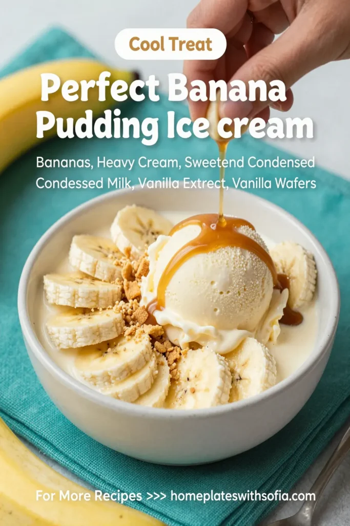 Perfect Banana Pudding Ice Cream