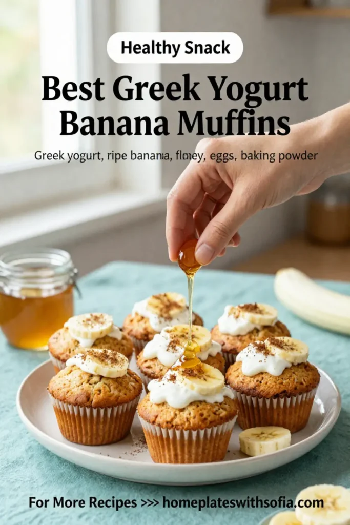 Best Greek Yogurt Banana Muffins