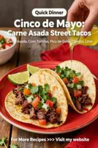 Cinco de Mayo: Carne Asada Street Tacos With Pico de Gallo in 25 Minutes