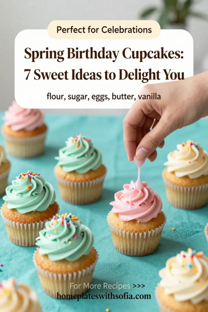 Spring Birthday Cupcakes: 7 Sweet Ideas to Delight You