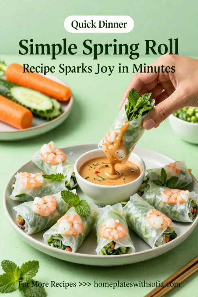 Simple Spring Roll Recipe That Sparks Joy in Minutes