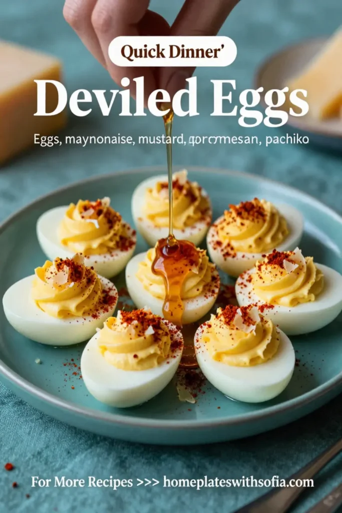 Deviled Eggs: Caesar Salad Inspired Deviled Eggs With Parmesan Crisp in 20 Minutes