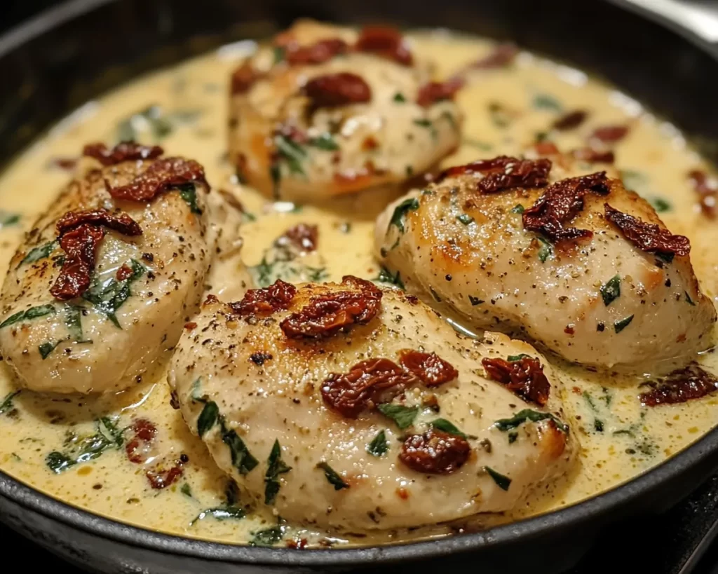 Easy Dinner Recipes: Creamy Marry Me Chicken With Sun Dried Tomatoes in 25 Minutes