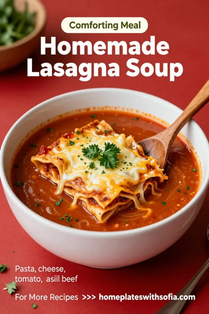 Homemade Lasagna Soup