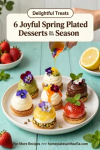 6 Joyful Spring Plated Desserts to Savor This Season