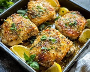 Chicken Thigh Recipes: Crispy Baked Garlic Parmesan Chicken Thighs in 30 Minutes