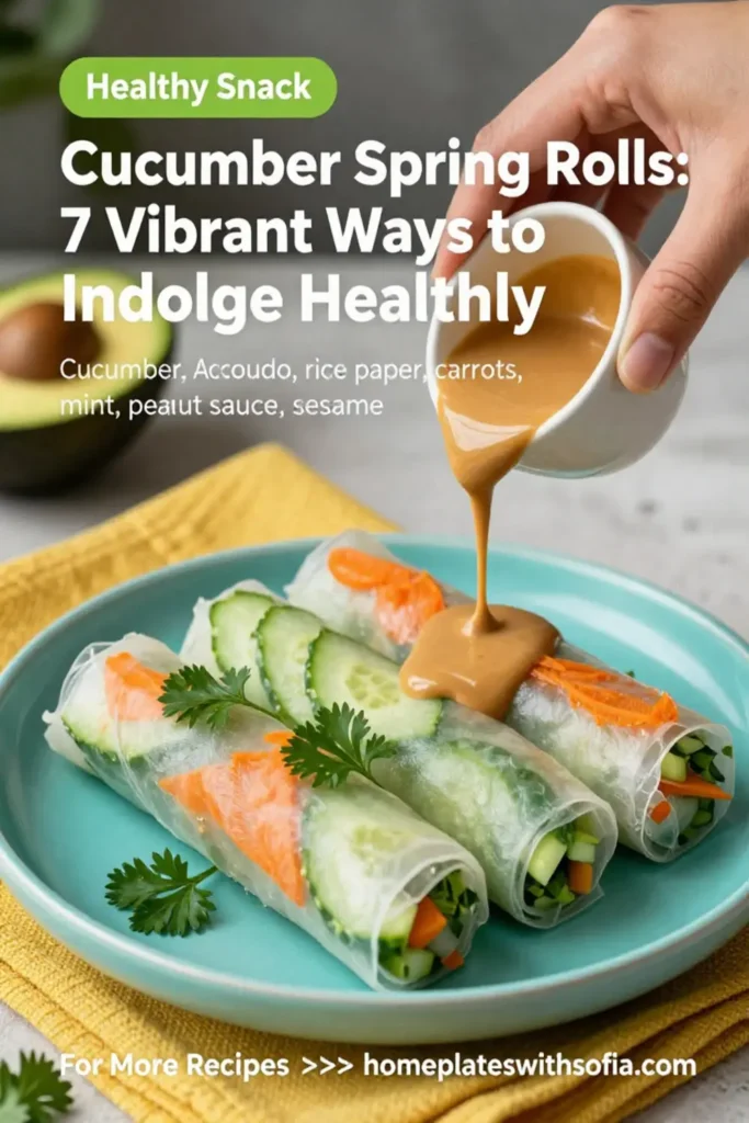 Cucumber Spring Rolls: 7 Vibrant Ways to Indulge Healthily