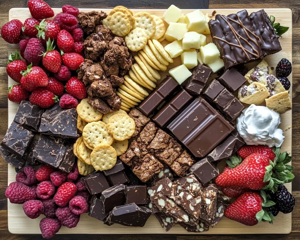 Charcuterie Board: Dessert Board With Brownies Cookies and Chocolate in 20 Minutes
