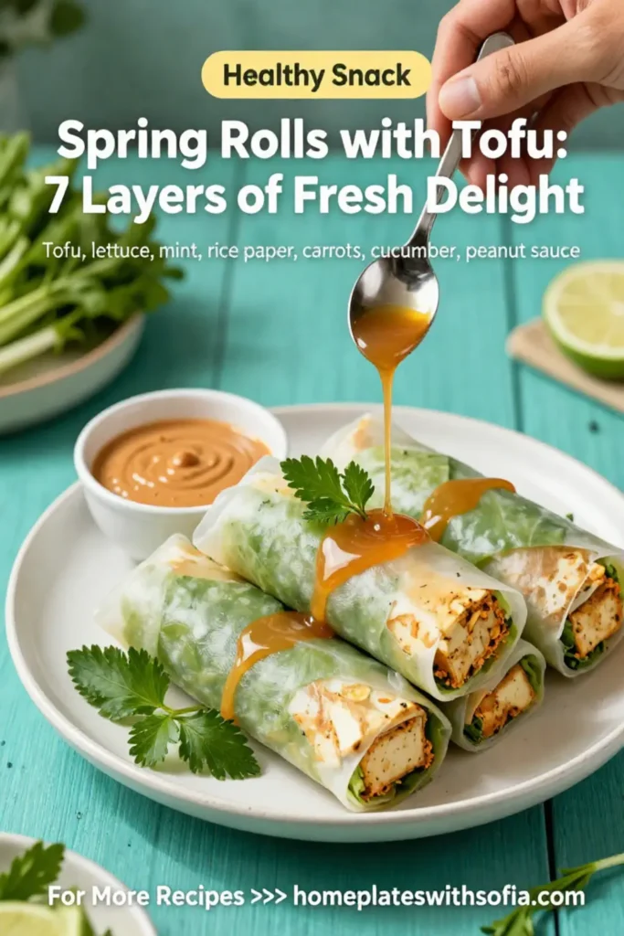 Spring Rolls with Tofu: 7 Layers of Fresh Delight