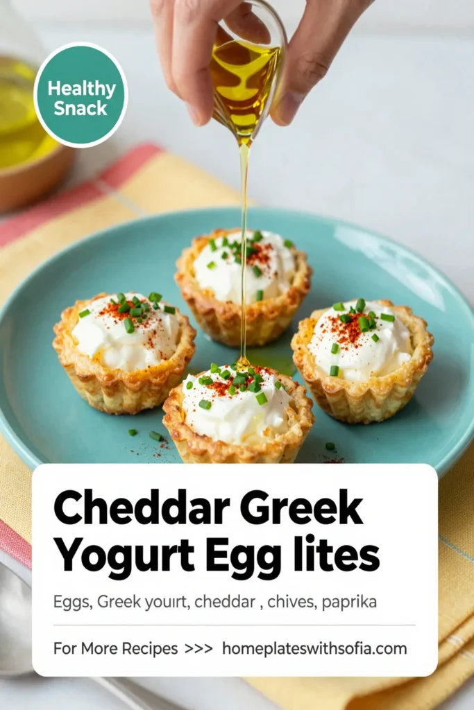 Cheddar Greek Yogurt Egg Bites