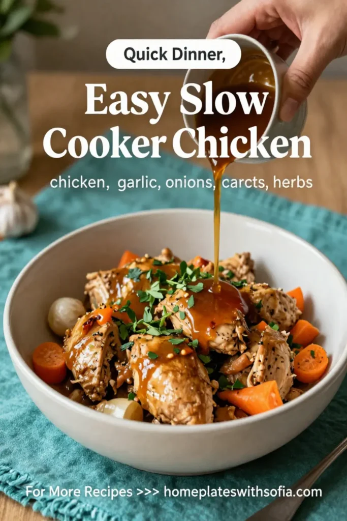 Easy Slow Cooker Chicken Dinner